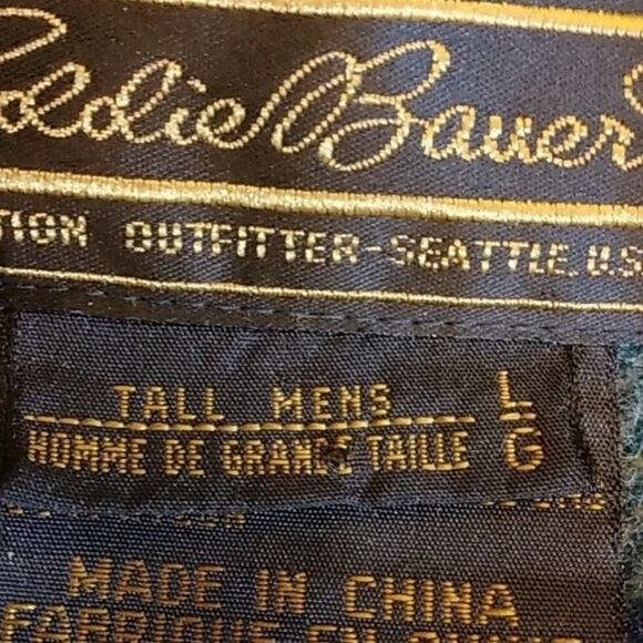 Eddie Bauer Coat Large Expedition Extreme Weather Wool Lined - Picture 12 of 16